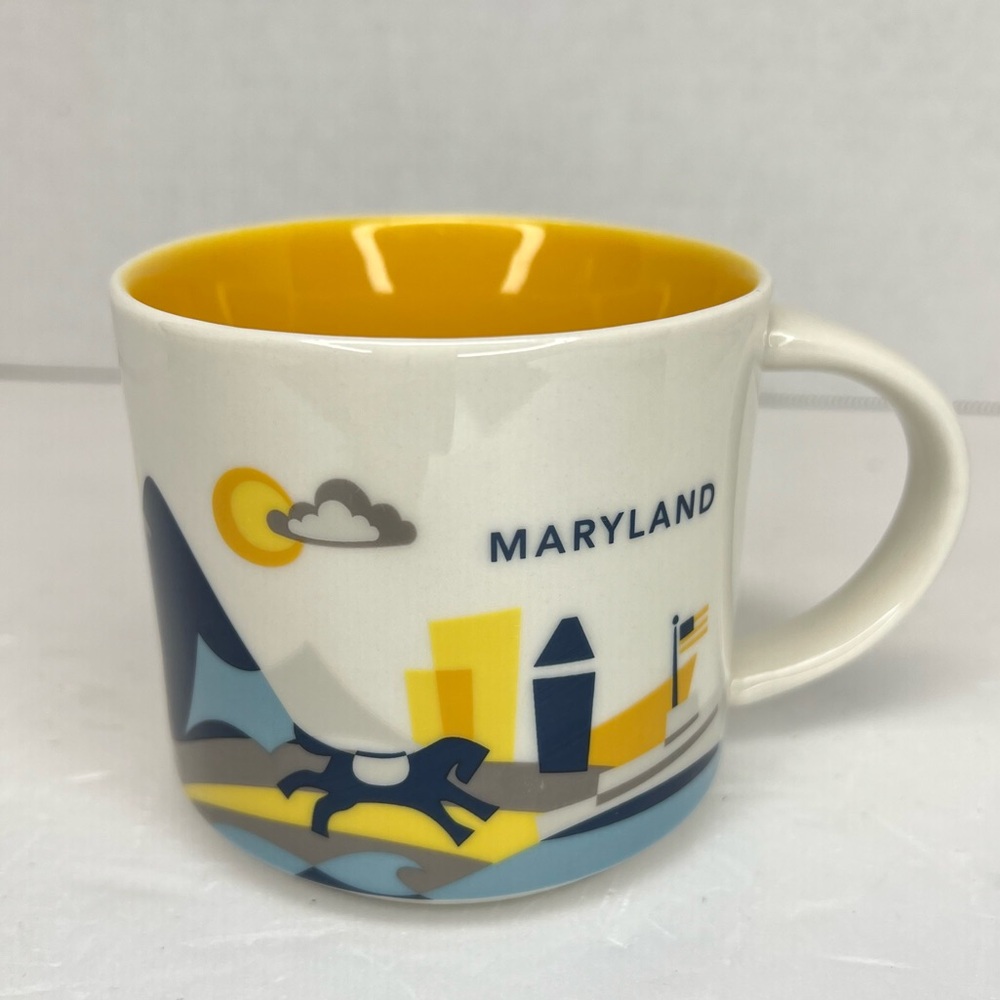 Starbucks “You Are Here” Collection Maryland Coffee Mug 14oz XLNT!